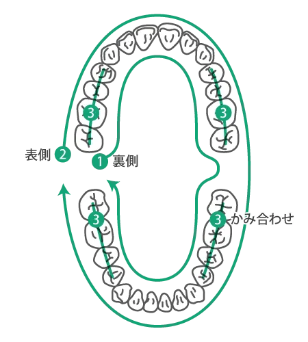 歯磨きのポイント３