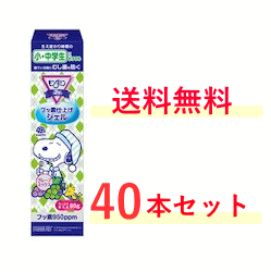 【お得な1ケース40本！送料無料！】【アース製薬】モンダミンJr.フッ素仕上げジェル　グレープミックス味　80g