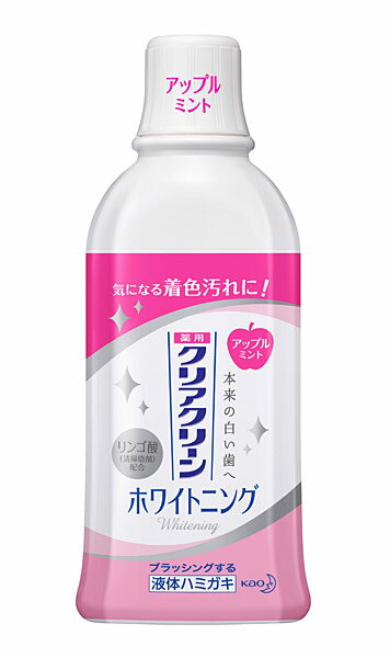 ★まとめ買い★　クリアクリーン　ホワイトニング　デンタルリンス　アップルミント（薬用液体ハミガキ）　600ml　×12個【イージャパンモール】